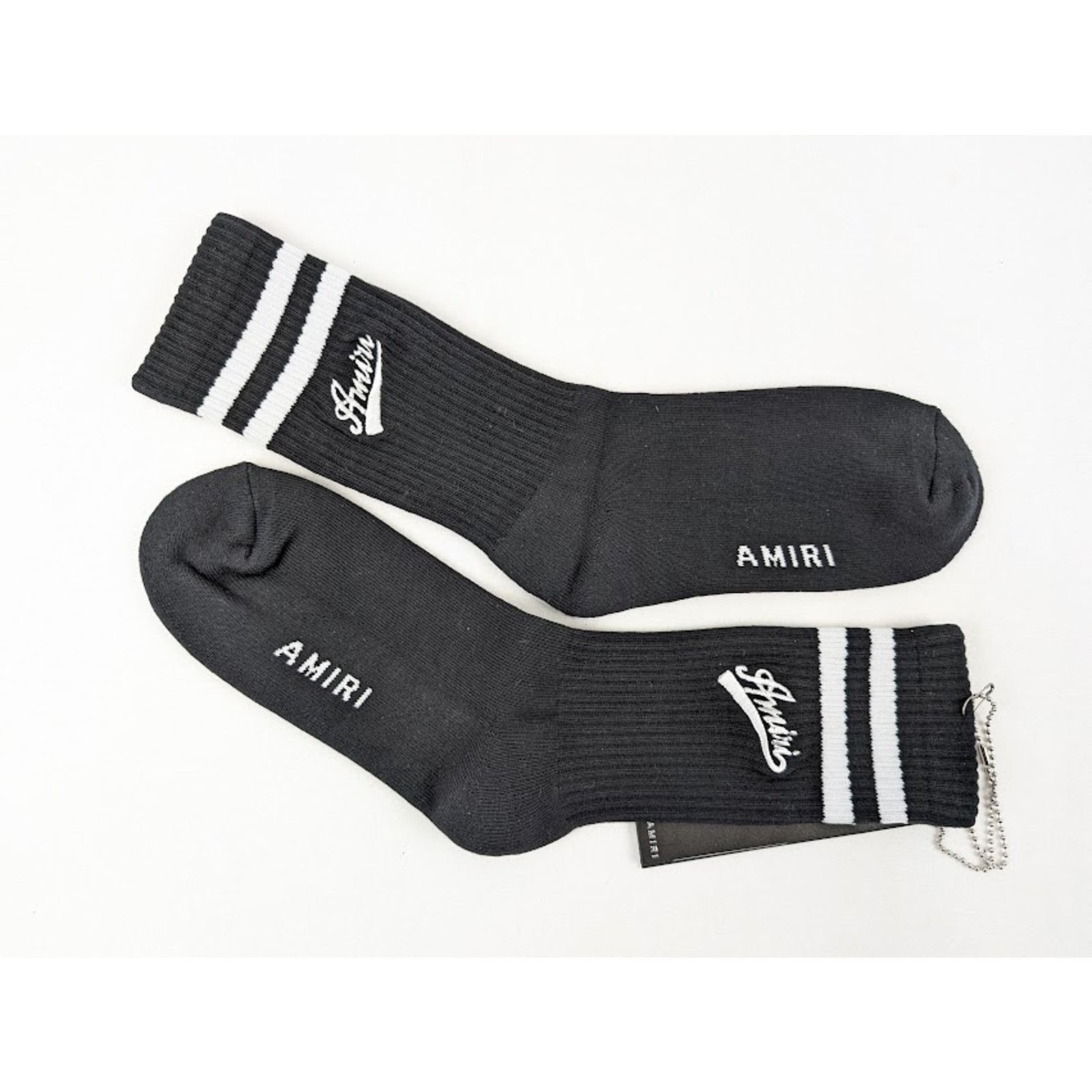 Amiri o1rshd1 Size: 45/46 / Varsty Script Socks in Black / White Size ONE SIZE - 7 Thumbnail