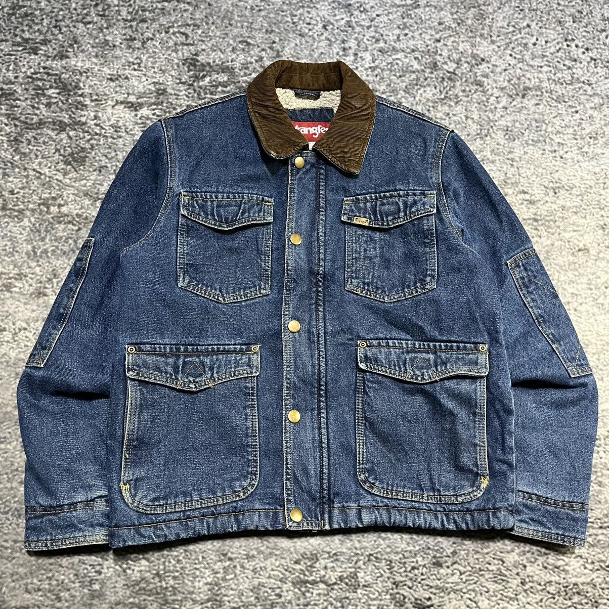 Wrangler VINTAGE WRANGLER SHERPA LINED DENIM TRUCKER JACKET SMALL Size US S / EU 44-46 / 1 - 3 Thumbnail