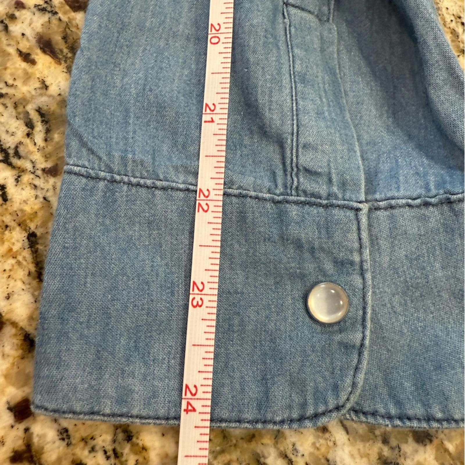 Other Twisted Angles western denim floral crop top SZ LG Size L / US 10 / IT 46 - 11 Thumbnail