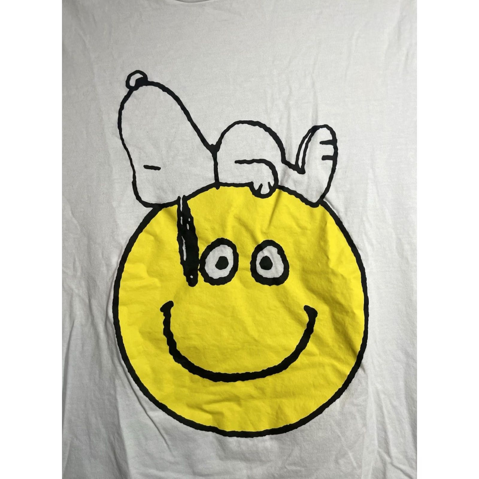 Peanuts VINTAGE Peanuts Snoopy Smiley Face Graphic Shirt Men L White 27" 20" Pit Snoopy Shirt Mens L White Size US L / EU 52-54 / 3 - 2 Thumbnail