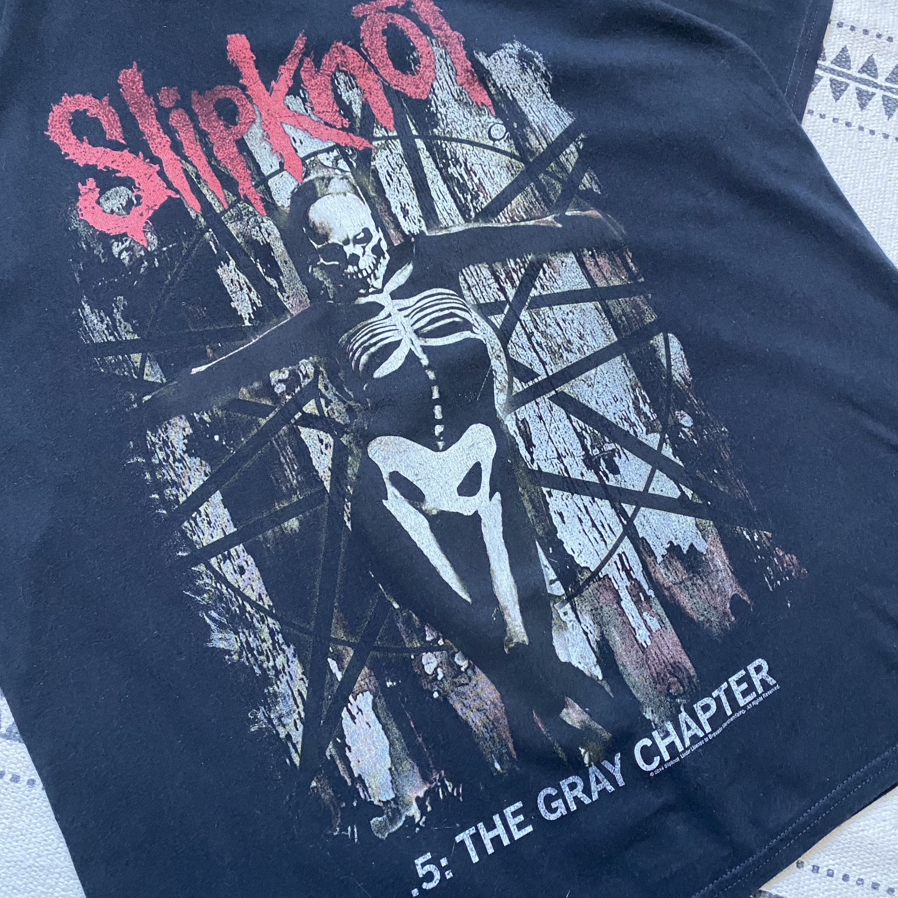 Band Tees 💀 Vintage 00s Slipknot Rock Band tee skeleton girl print Size US L / EU 52-54 / 3 - 5 Thumbnail
