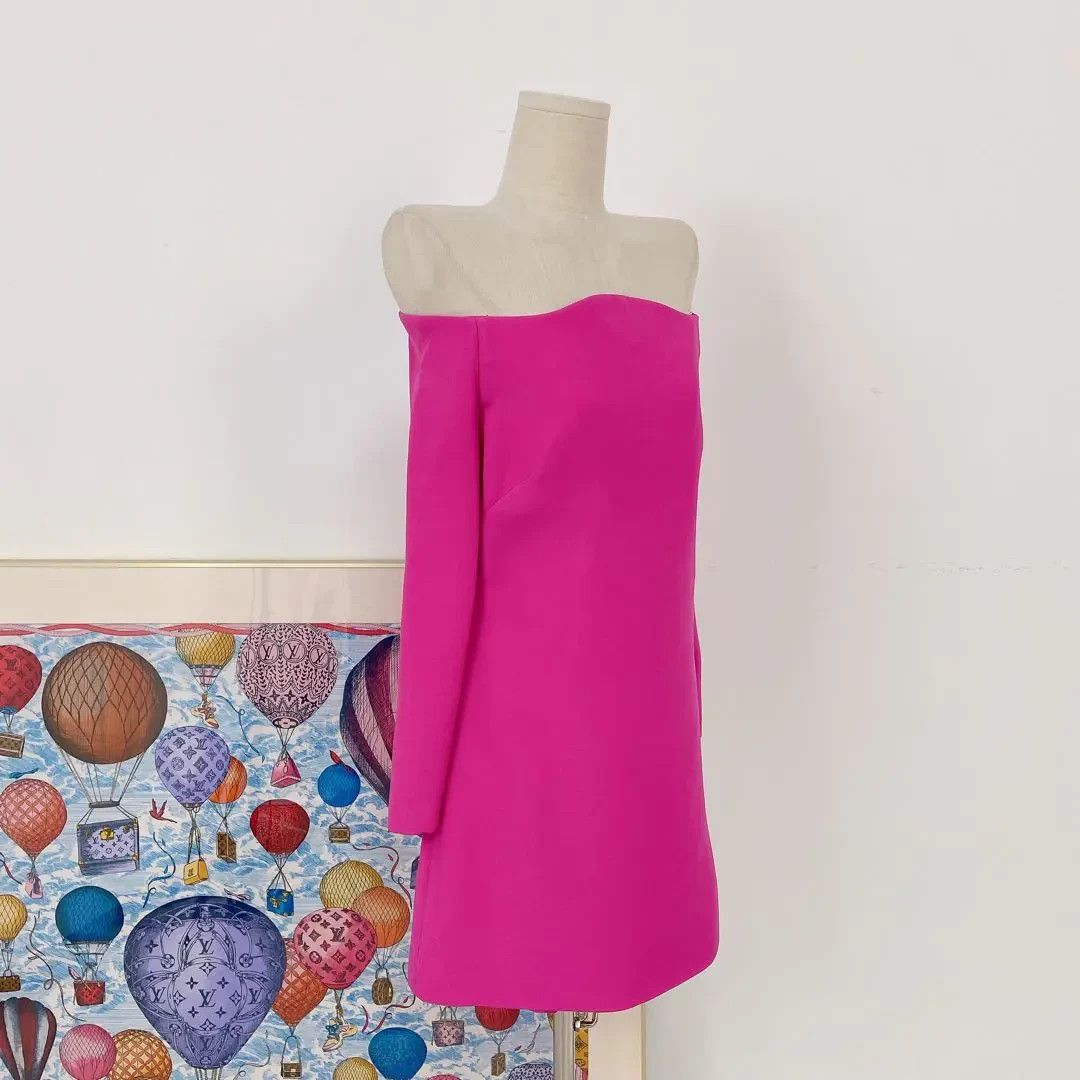 Valentino Valentino Pink Off-the-shoulder Dress EU42 Size M / US 6-8 / IT 42-44 - 3 Thumbnail