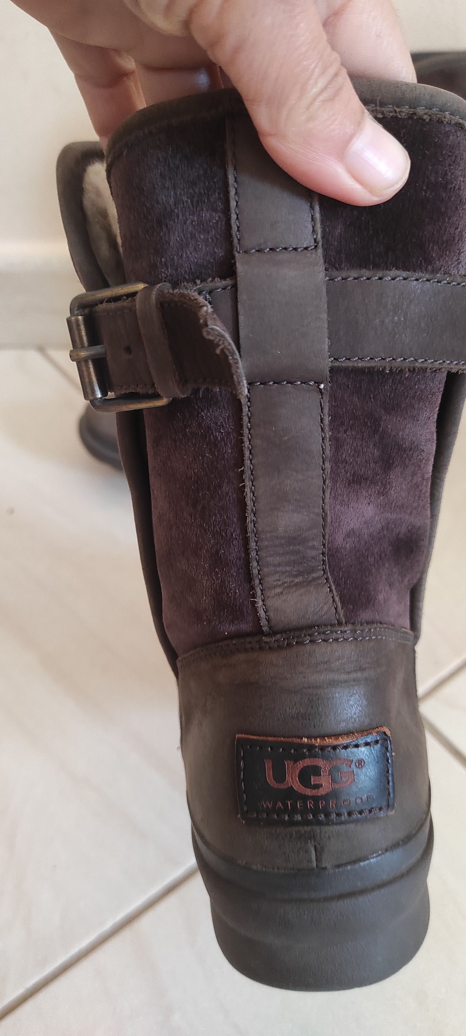 Ugg UGG Simmens Suede Leather Waterproof Shearling Boots Size US 8 / IT 38 - 5 Thumbnail