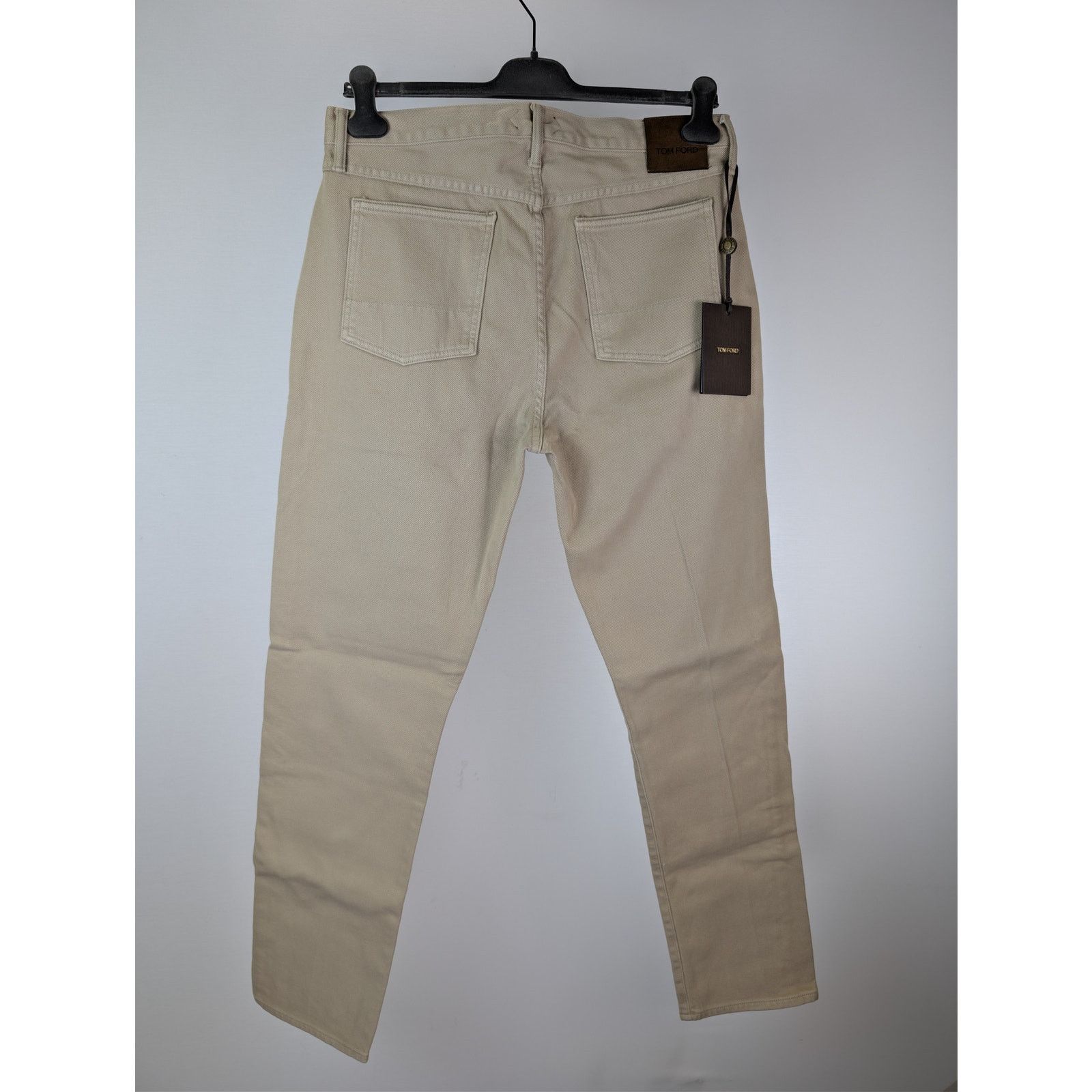 Tom Ford o1rshd1 Tapered Cotton Chino Jeans in Beige Size US 34 / EU 50 - 14 Thumbnail