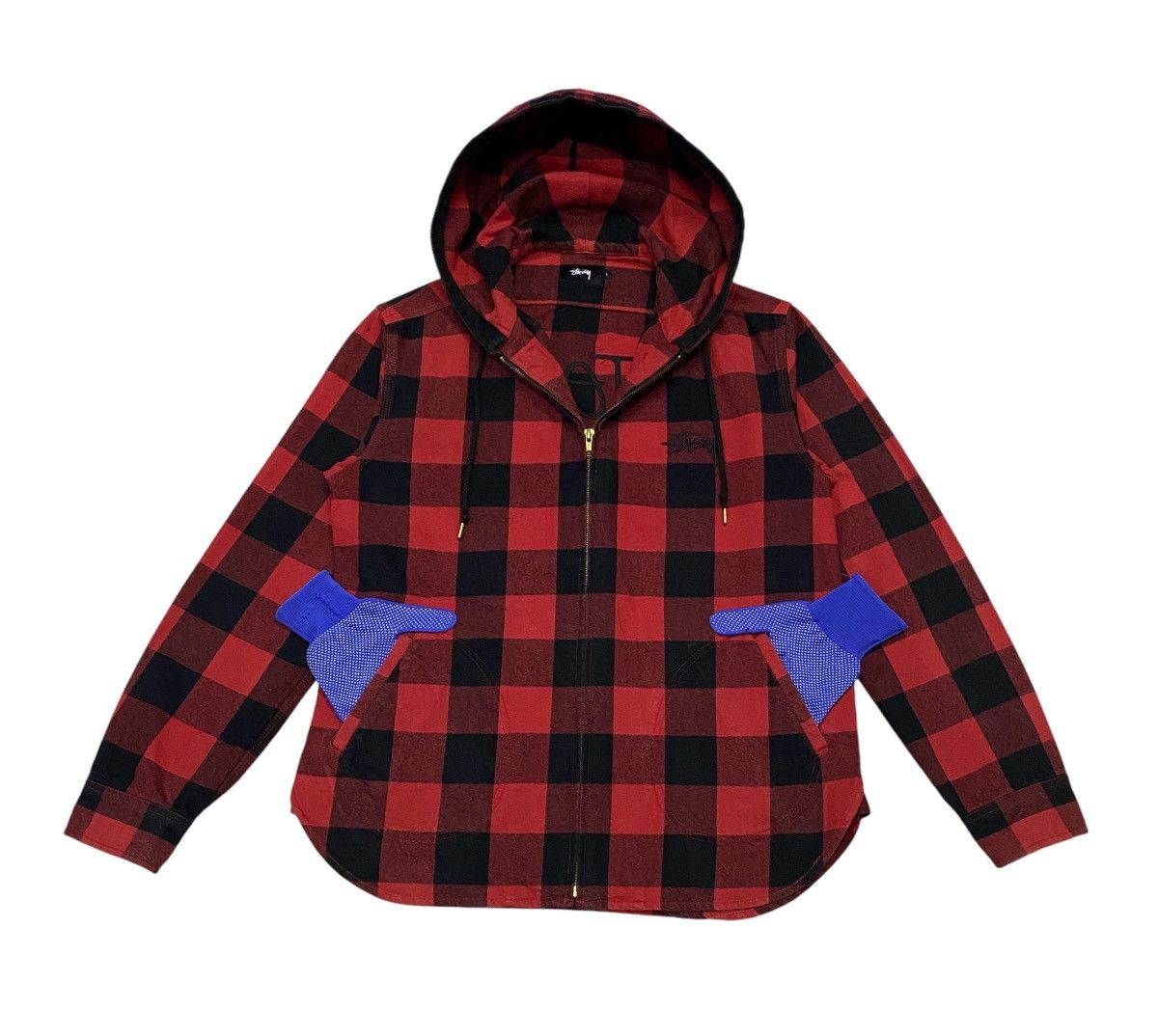 Stussy International Tribe Flannel Zipper Hoodie