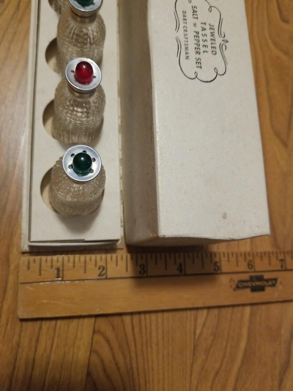 Other Vtg Jeweled Tassel Salt N' Pepper Set DART CRAFTSMAN 4 pcs. Size ONE SIZE - 3 Thumbnail