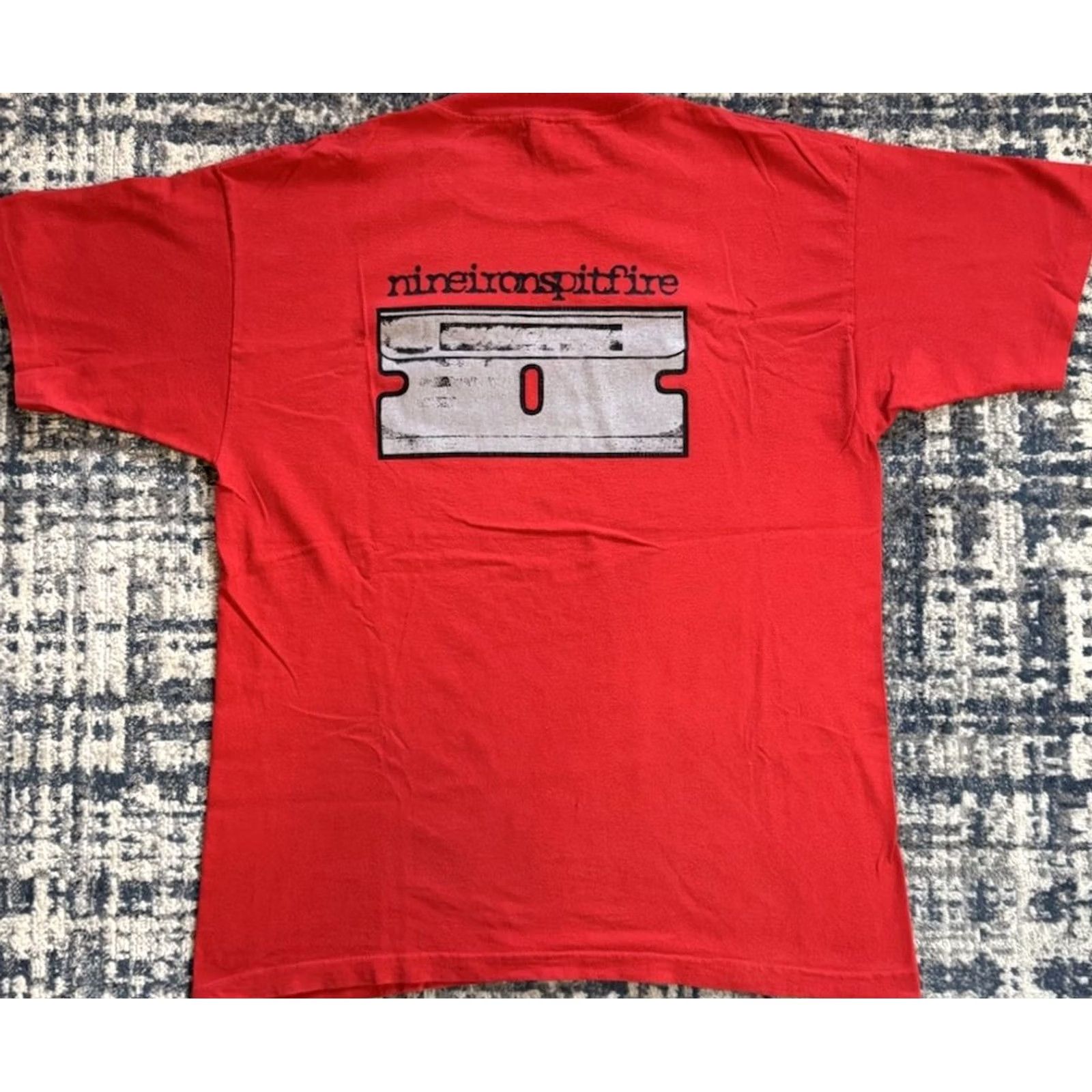 Vintage VINTAGE Murina T-Shirt Red 90s Punk Hardcore Cotton XL Short Sleeve Crew Neck Men Logo Graphic Print 1990s Size US XL / EU 56 / 4 - 3 Thumbnail