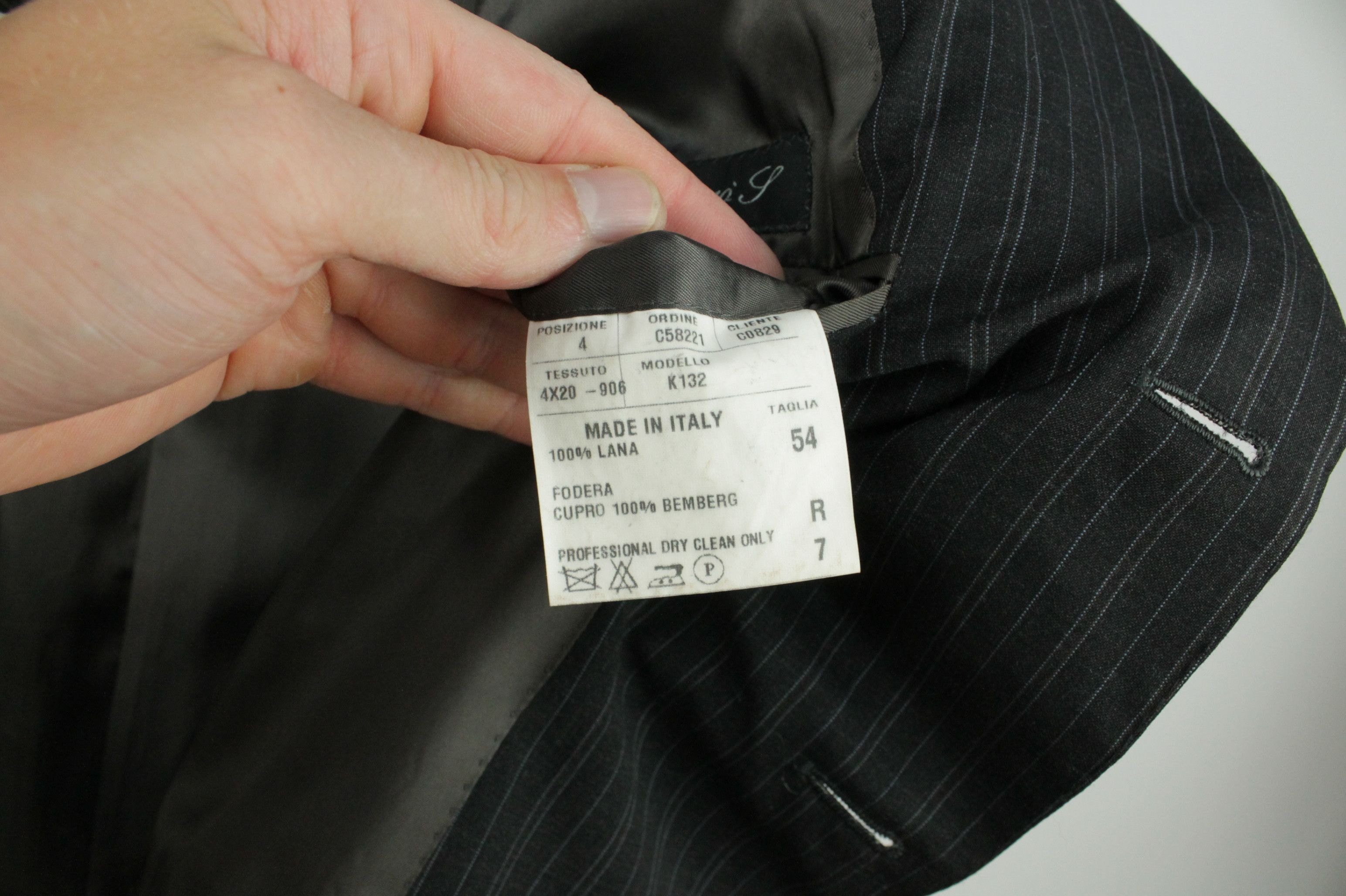 Caruso Raffaele Caruso Superfine 100's 3 BTN Striped Blazer Jacket Size US L / EU 52-54 / 3 - 9 Thumbnail