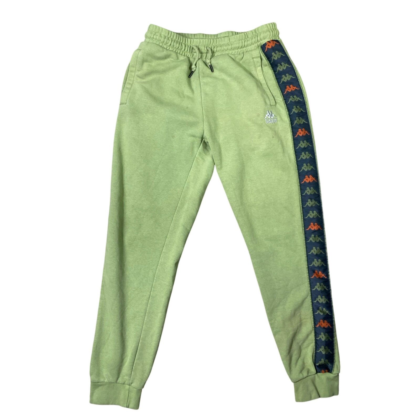 Kappa Kappa Unisex Joggers Green Logo Tape Pants Size M Activewear Size US 30 / EU 46 - 1 Thumbnail