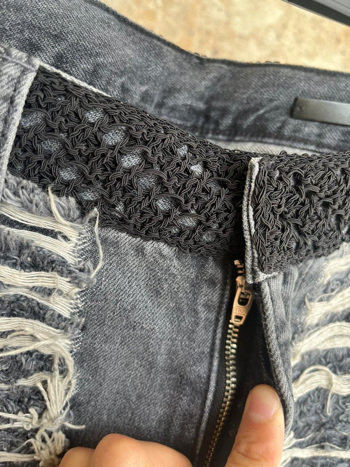 Alyx 6 Pocket Blackmeans Distressed & Frayed Denim in Black Size US 36 / EU 52 - 10 Thumbnail