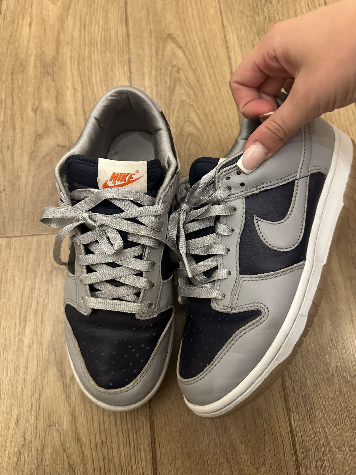 Nike Nike Dunk Low College Blu Navy Grey Size US 8 / IT 38 - 3 Thumbnail