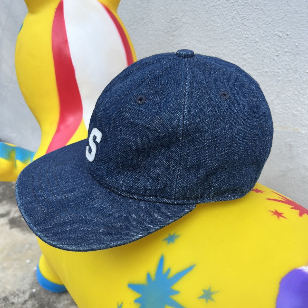 Beams Plus × Japanese Brand × Vintage VTG BEAMS S 6 PANEL DENIM SELVEDGE CAP Size ONE SIZE - 2 Thumbnail