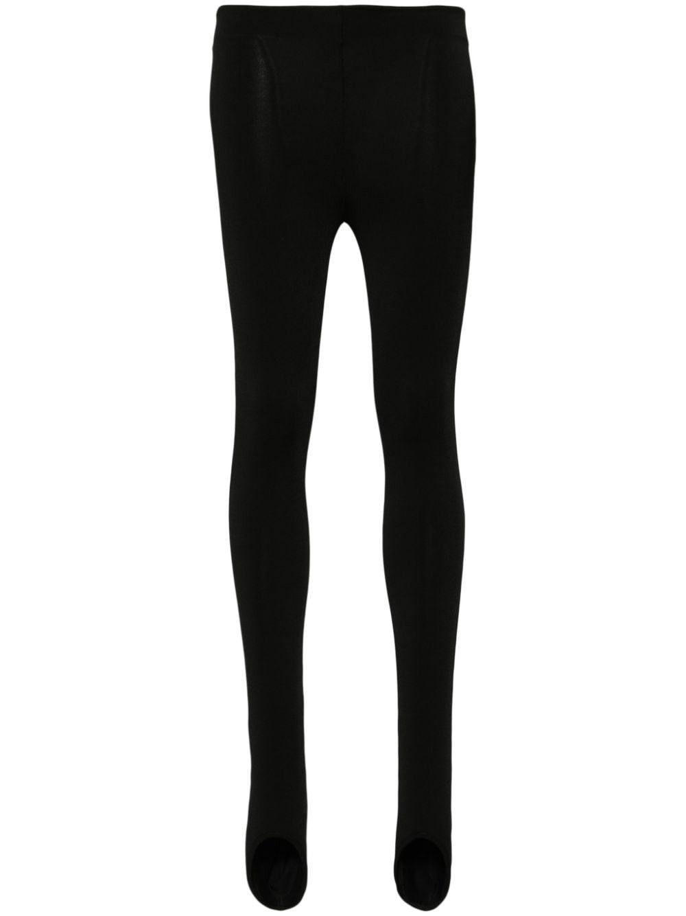 Alaia o1s22i1n0225 Over Heel Leggings in Black Size 26" / US 2 / IT 38 - 1 Thumbnail