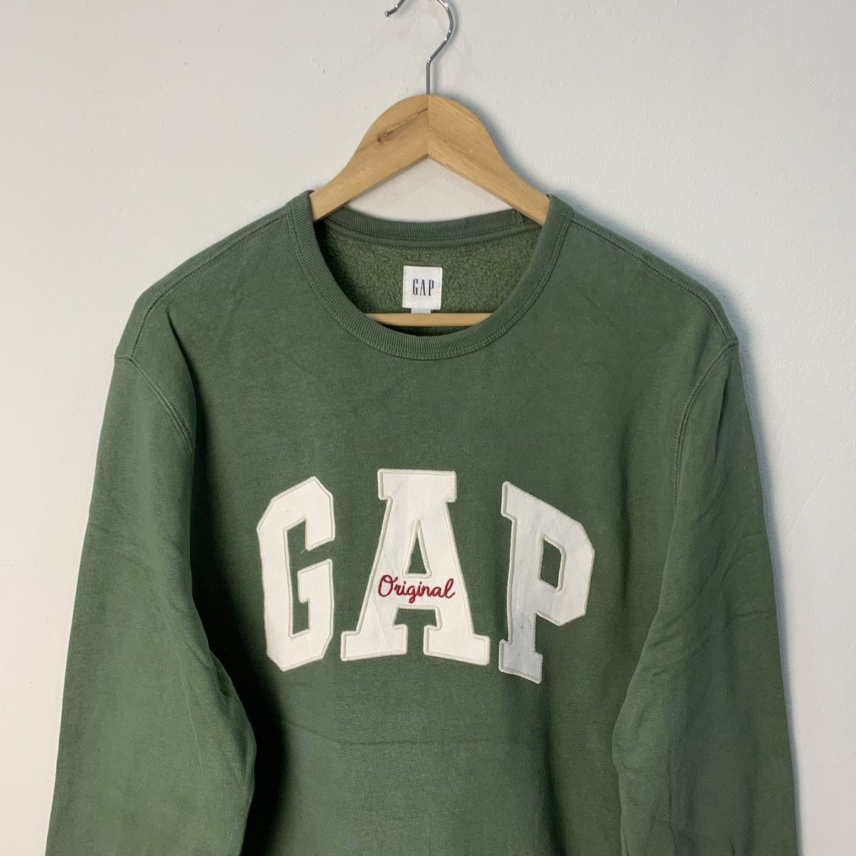 Gap Vintage GAP Green Sweatshirt Crewneck Size US M / EU 48-50 / 2 - 3 Thumbnail