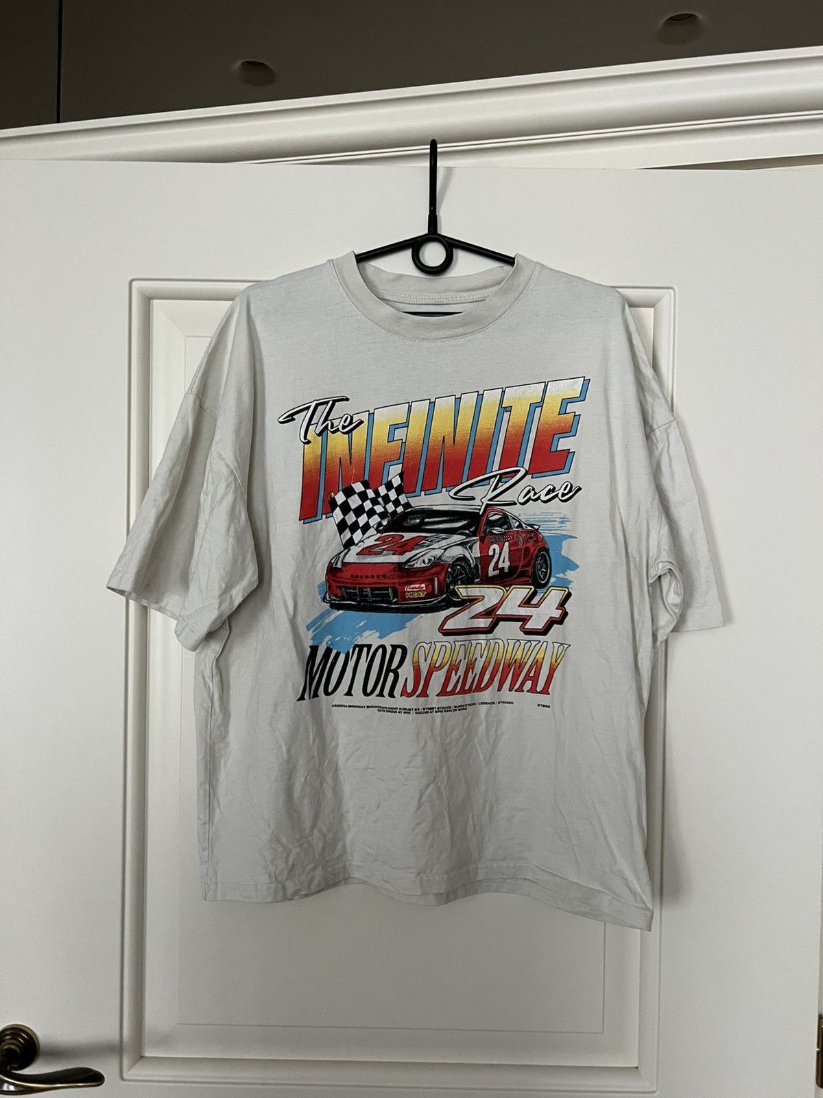 NASCAR Vintage 1996 NASCAR Speedway Racing Infinite Car T-Shirt Tee Size US XL / EU 56 / 4 - 12 Thumbnail