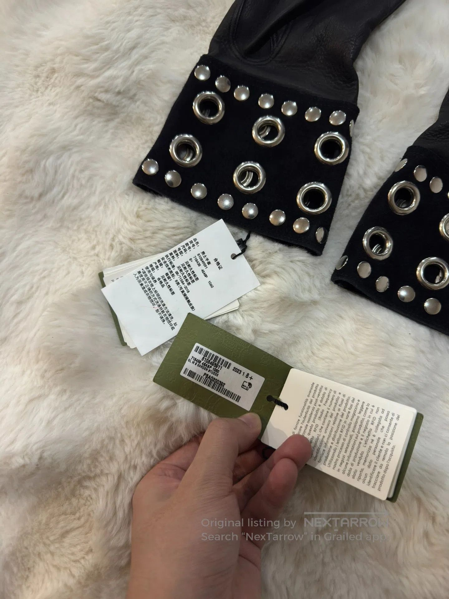 Gucci Guicci Deer Skin and Sheepskin Gloves| Size ONE SIZE - 5 Thumbnail