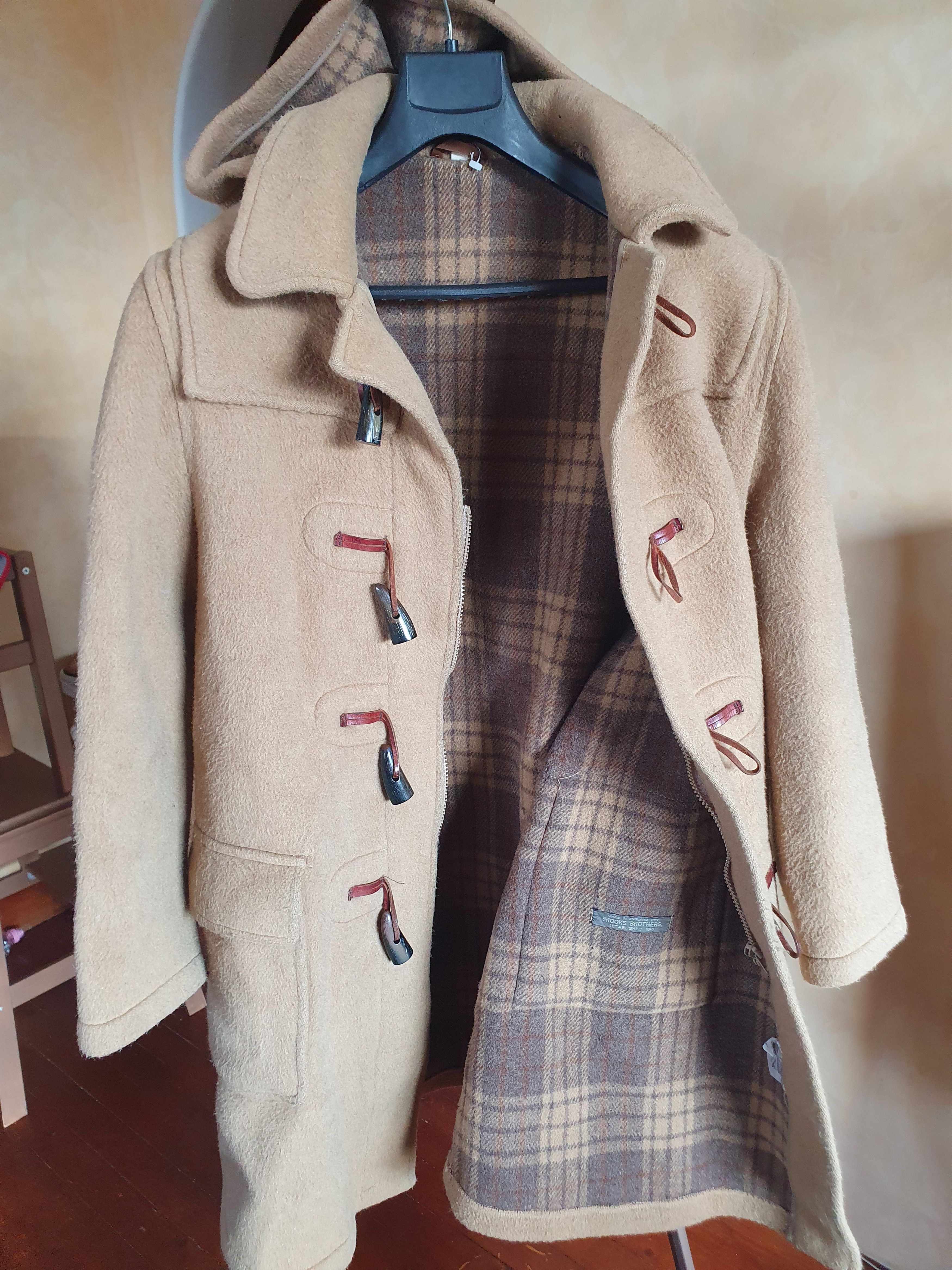 Brooks Brothers Brooks Brothers Wool Duffle Coat Made in England Horn Toggle Size US M / EU 48-50 / 2 - 12 Thumbnail