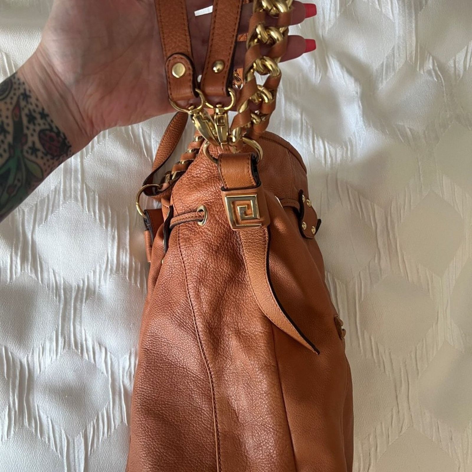 Other Made in Spain |DIMONI | Genuine Brown Leather | Bucket Bag Size ONE SIZE - 5 Thumbnail