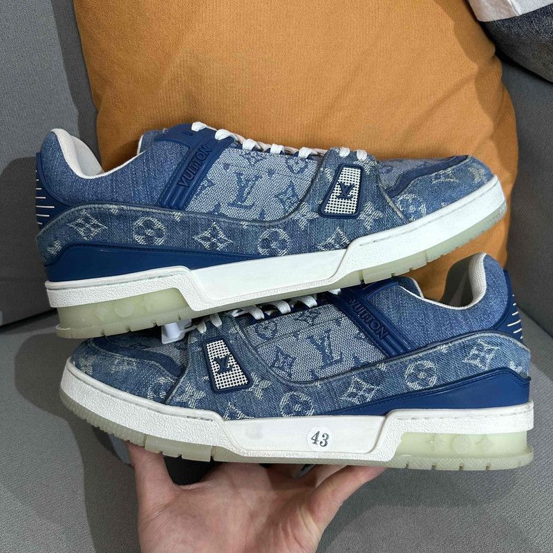 Louis Vuitton Louis Vuitton Denim Trainer Low-top Fashion Sneakers -2508 Size US 9.5 / IT 39.5 - 7 Thumbnail