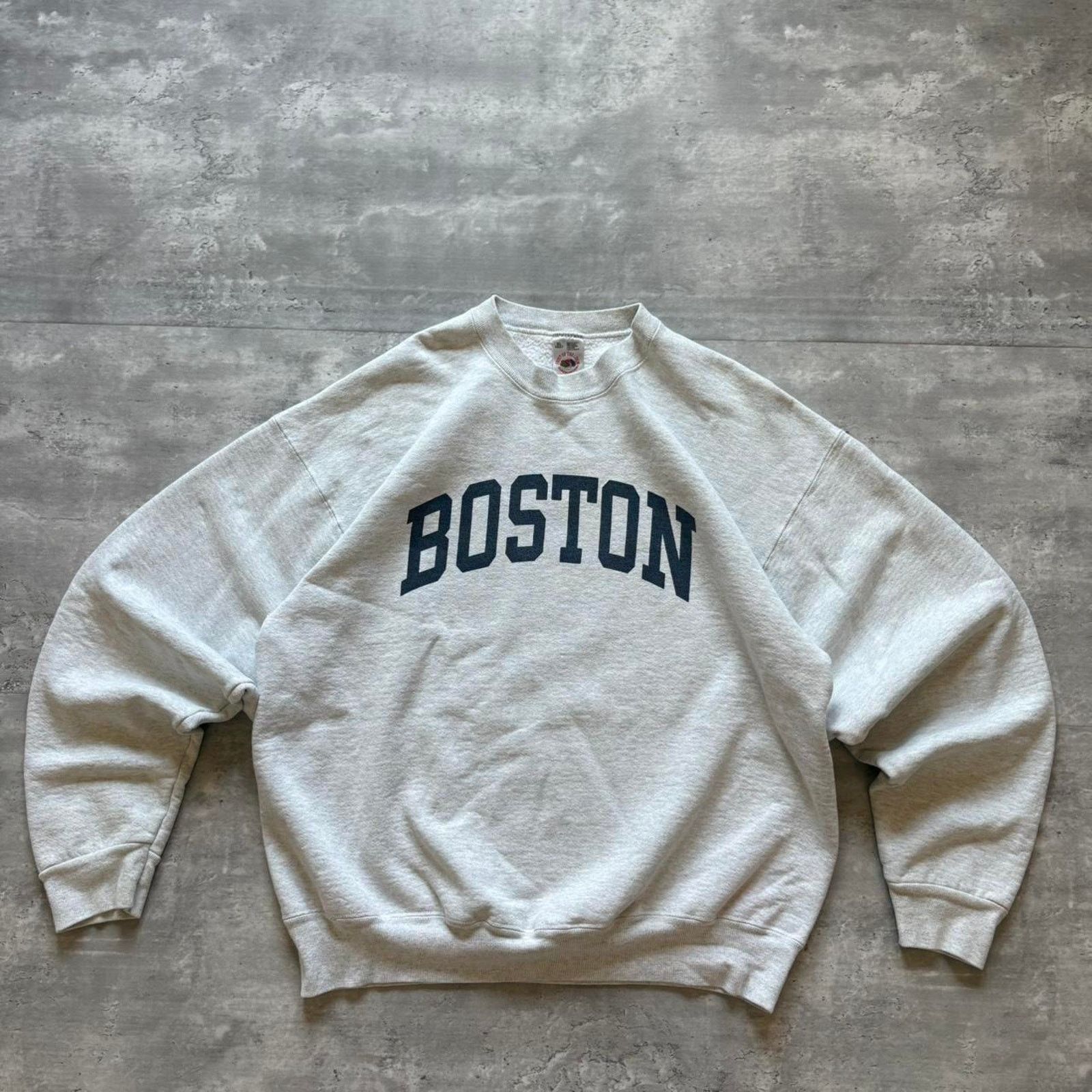 Fruit Of The Loom Vintage 1990s boston crewneck heavyweight Size US XL / EU 56 / 4 - 1 Thumbnail
