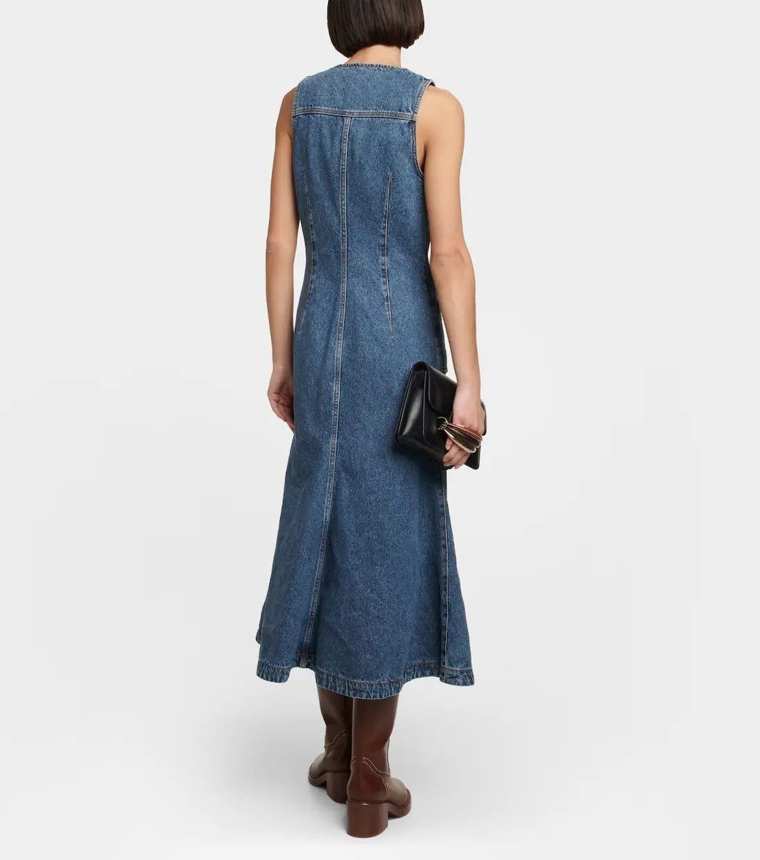 Chloe o1loc1c0625 Denim Dress in Denim Size M / US 6-8 / IT 42-44 - 3 Thumbnail