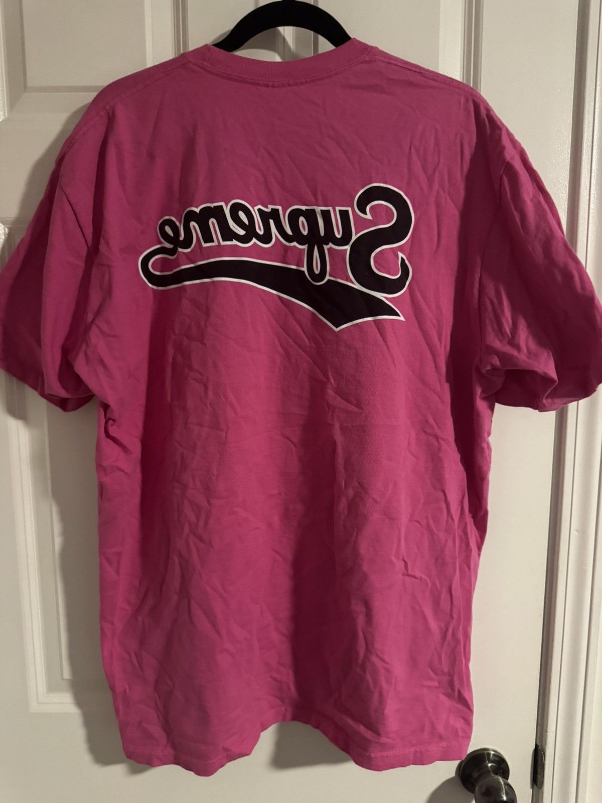 Supreme Pink Supreme T shirt Size US XL / EU 56 / 4 - 1 Thumbnail