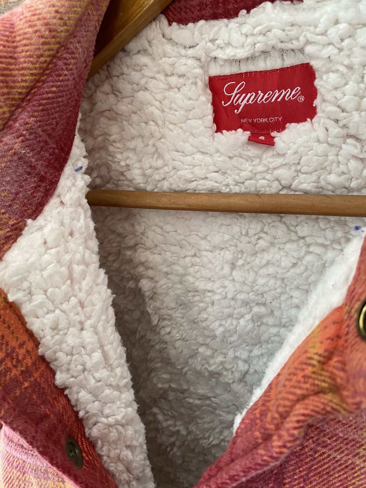 Supreme AW22 Supreme sherpa flannel Jacket Size US M / EU 48-50 / 2 - 11 Thumbnail