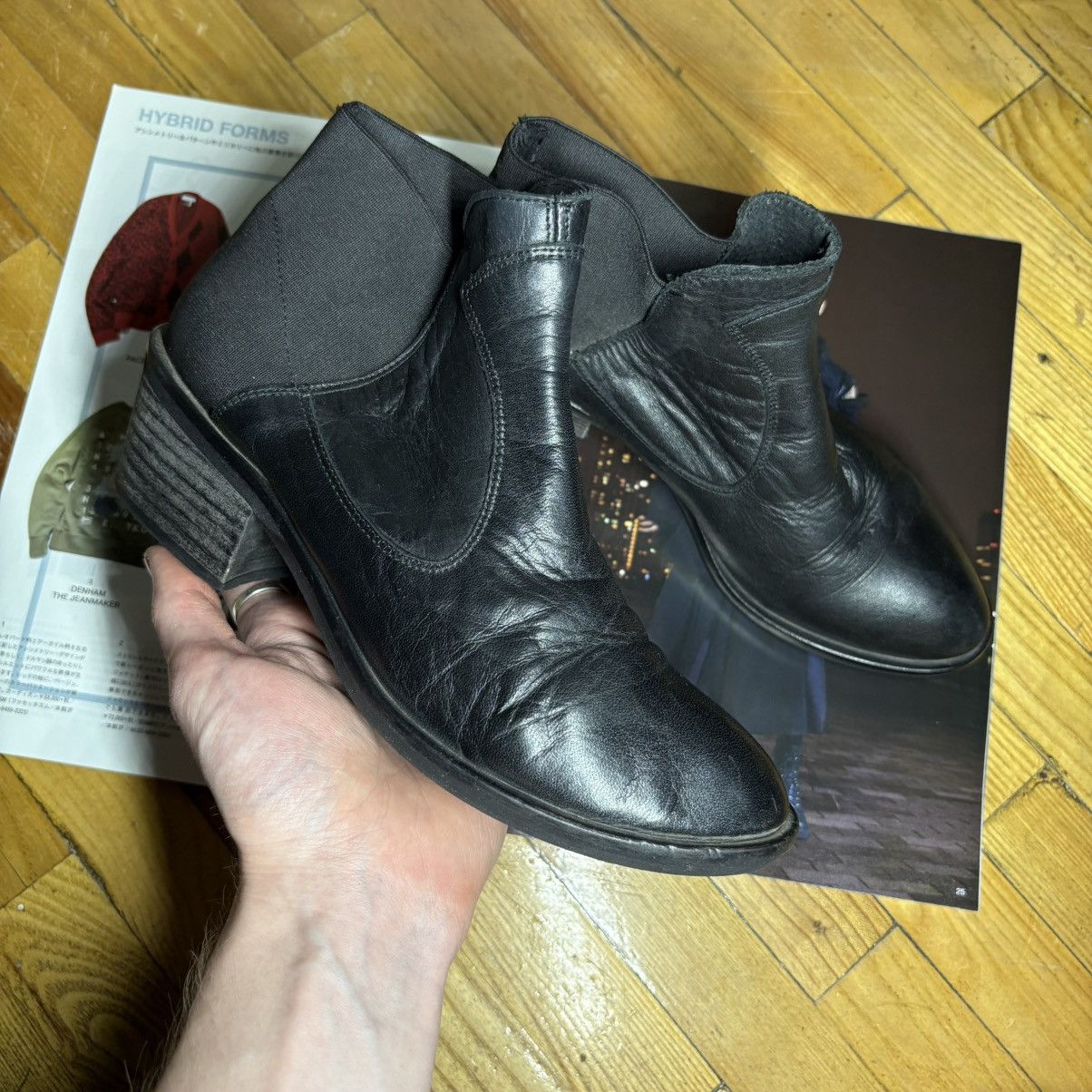 Buffalo London Buffalo London Boots Vintage Leather Avant Garde 38 EU Y2k Size US 8 / IT 38 - 2 Thumbnail