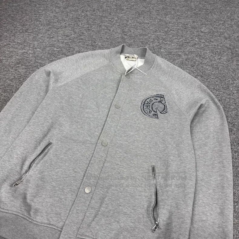 Hermes Hermes Saddle-stud embroidery baseball jacket Size XL / US 12-14 / IT 48-50 - 3 Thumbnail