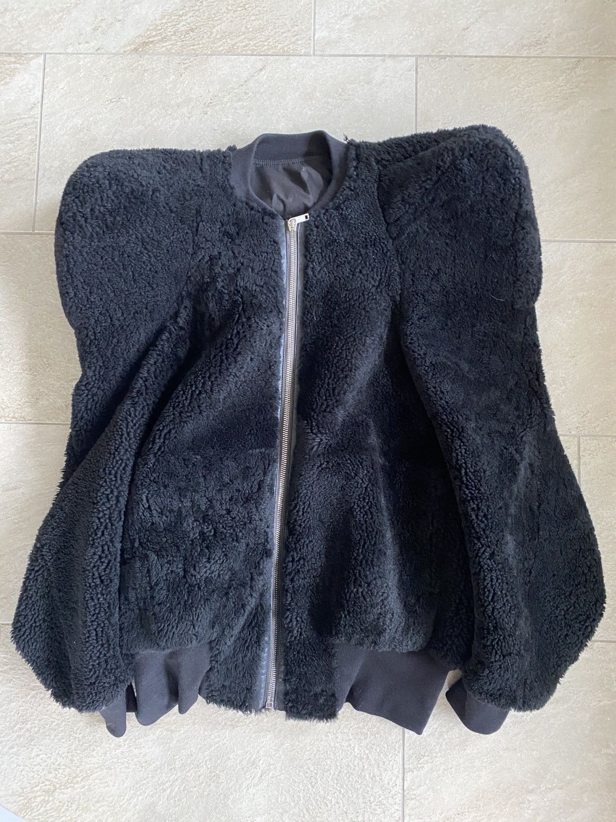 Rick Owens Rick Owens Kunst Pagoda Shearling Bomber Jacket Size US S / EU 44-46 / 1 - 8 Thumbnail