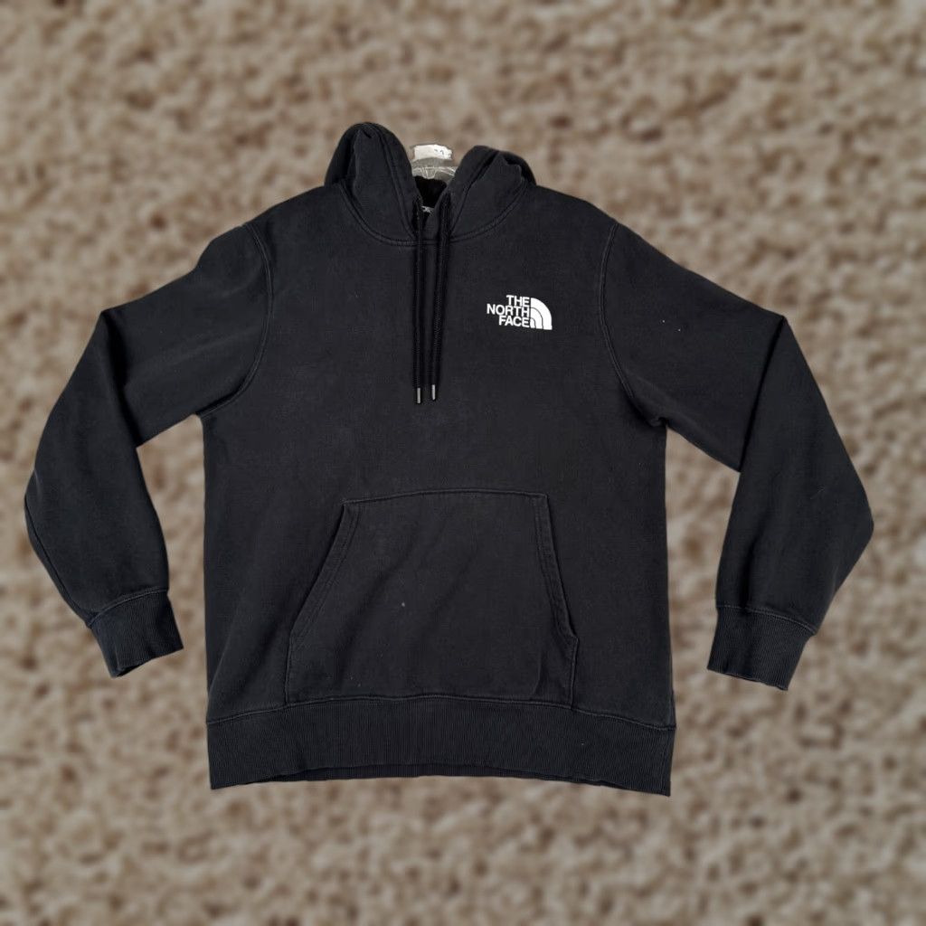 The North Face The North Face Hoodie Mens M Black Pullover Cotton Blend Logo Pockets 90s? (adjusted) Size US M / EU 48-50 / 2 - 1 Thumbnail