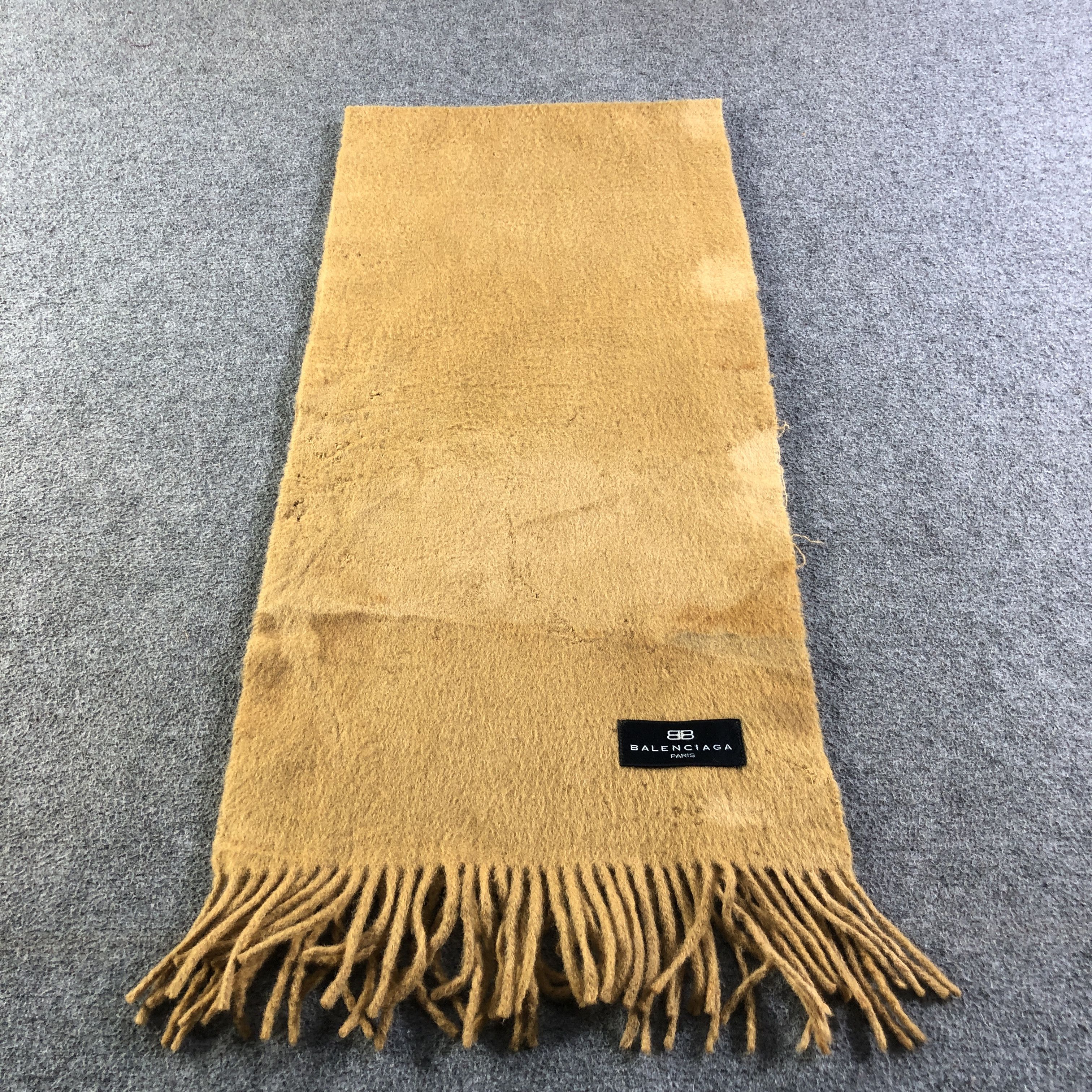 Balenciaga Balenciaga Wool Scarf Muffler Neckwear V2625 Size ONE SIZE - 5 Thumbnail