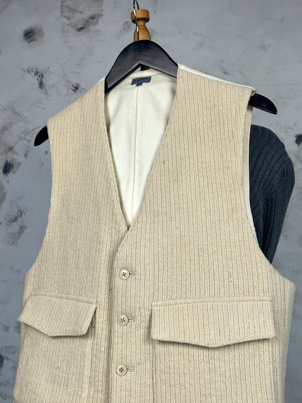 Kenzo Vintage Kenzo Paris Wool Vest Size M - L Size 42R - 2 Thumbnail