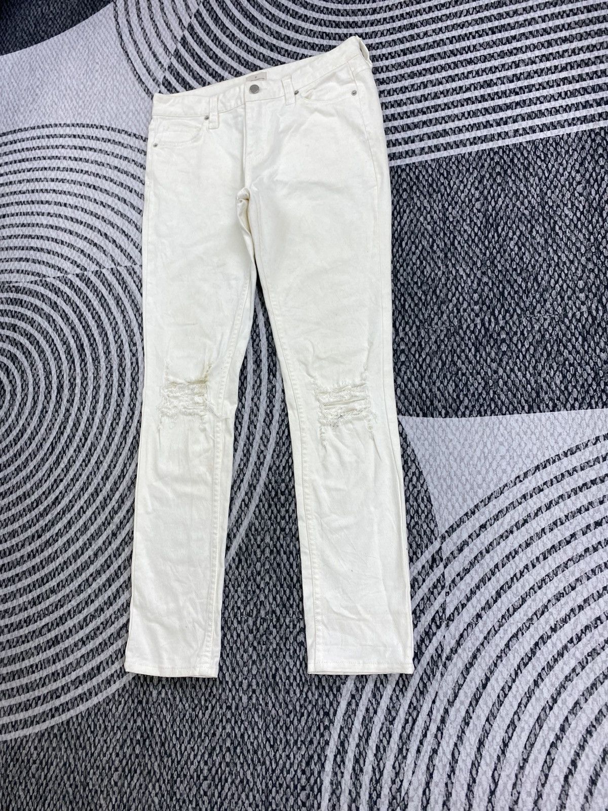 French Connection French Connection Pure White Straight Cut Pants Size US 31 - 4 Thumbnail