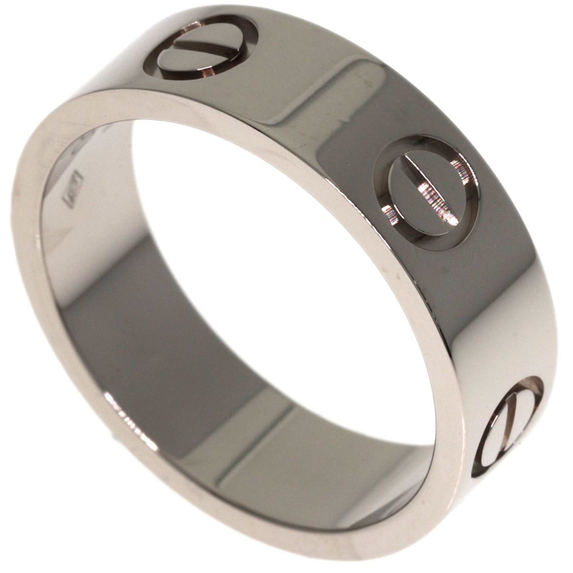 Cartier Cartier Love Ring #51, 18K White Gold, Women's Ring, CARTIER Size ONE SIZE - 1 Thumbnail