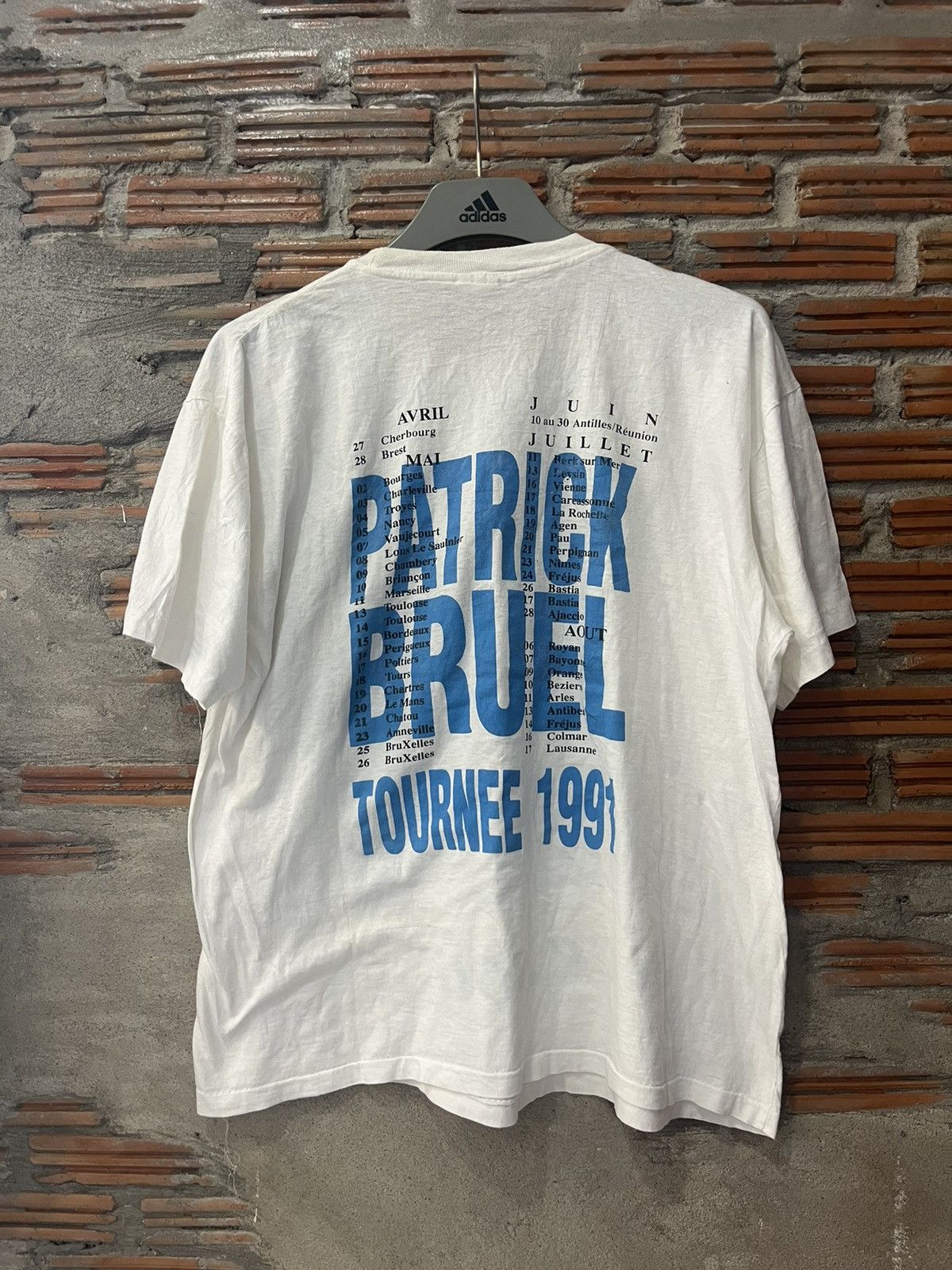 Band Tees Vintage Patrick Bruel TOURNEE 1991’s Tshirt Size US XXL / EU 58 / 5 - 3 Thumbnail