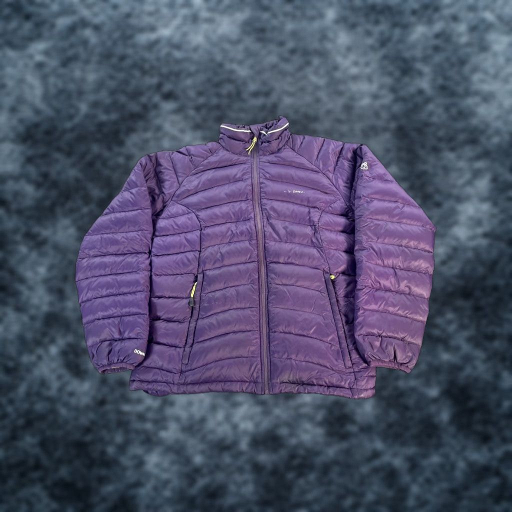Vintage Craghoppers Puffer Jacket Womens S Down Fill Purple Outdoor Quilted All Seasons Lightweight Zipped Pockets Size S / US 4 / IT 40 - 1 Thumbnail