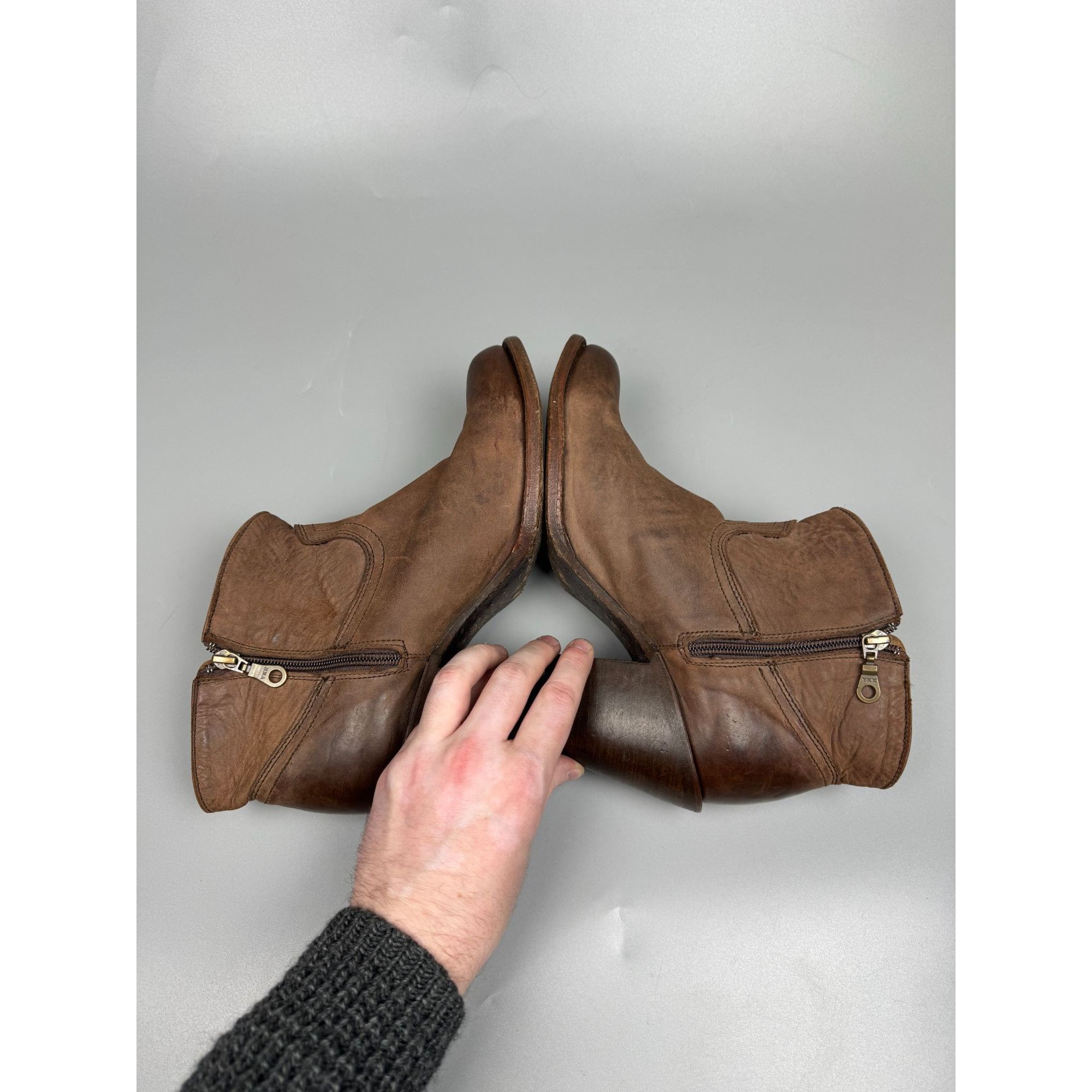 Cuadra Munderingskompagniet by Cuadra Nubuck Ankle Boots (Y1238) Size US 11 / IT 41 - 7 Thumbnail