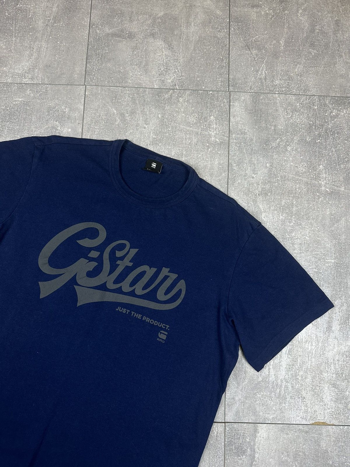 Other G Star Raw Blue Overprint Logo Tee Size US L / EU 52-54 / 3 - 3 Thumbnail