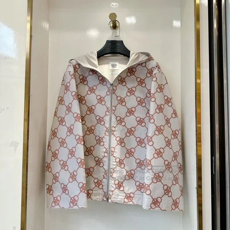 Hermes Hermes Windproof Hooded Zipper Jacket Size XXS / US 00 / IT 34 - 1 Thumbnail