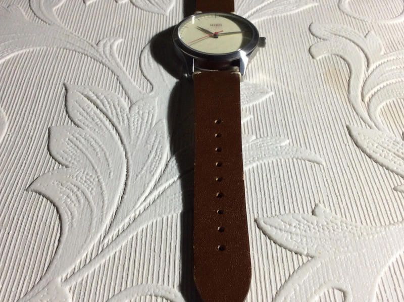 Designer Miro cream /dark Brown Men's leather strap Watch Size ONE SIZE - 10 Thumbnail