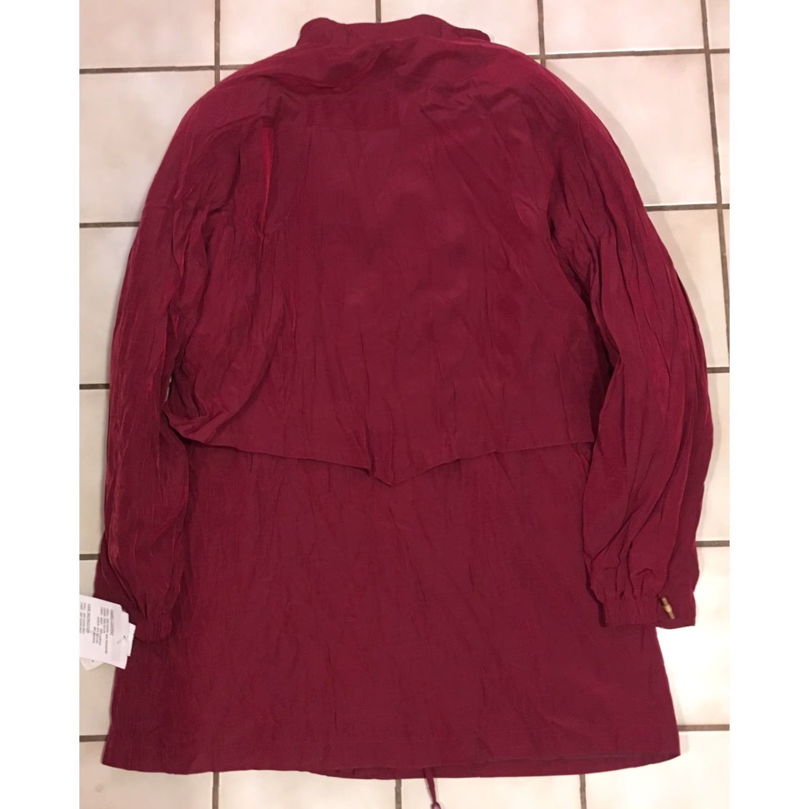 Vintage VINTAGE Z Gallery Coat Jacket Cranberry Style 011924 Sz L NWT Retail 40 Jacket Womens Red 90s Style Zip Out Liner Size L / US 10 / IT 46 - 7 Thumbnail