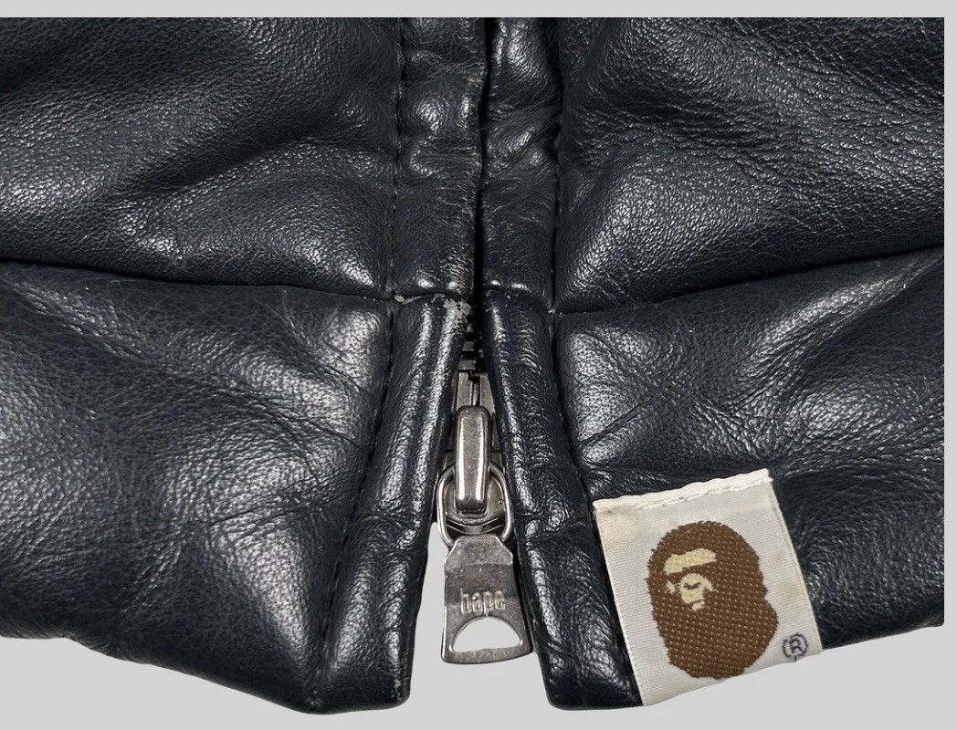 Bape 2004 Nigo Era Bape Leather Down Jacket Size US M / EU 48-50 / 2 - 10 Thumbnail