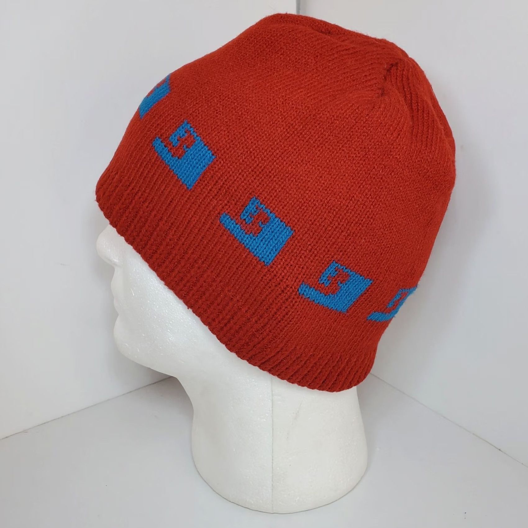 Burton VINTAGE Burton Hat Mens One Size Red Vtg Snowboards Wool Beanie Cap Touk 90s Y2K Winter Made Size ONE SIZE - 3 Thumbnail