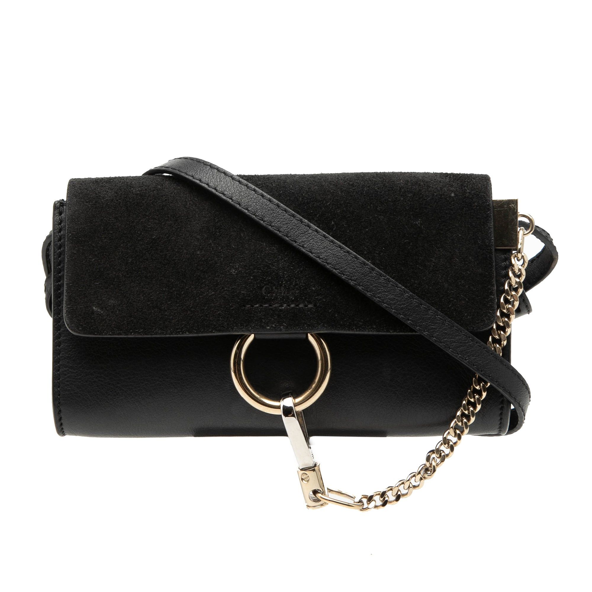 Chloe Mini Calfskin and Suede Faye Chain Crossbody Size ONE SIZE - 1 Thumbnail