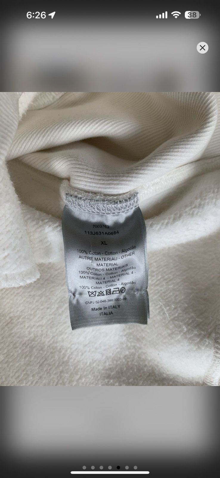 Dior Dior Pullover hoodie Size US XL / EU 56 / 4 - 5 Thumbnail