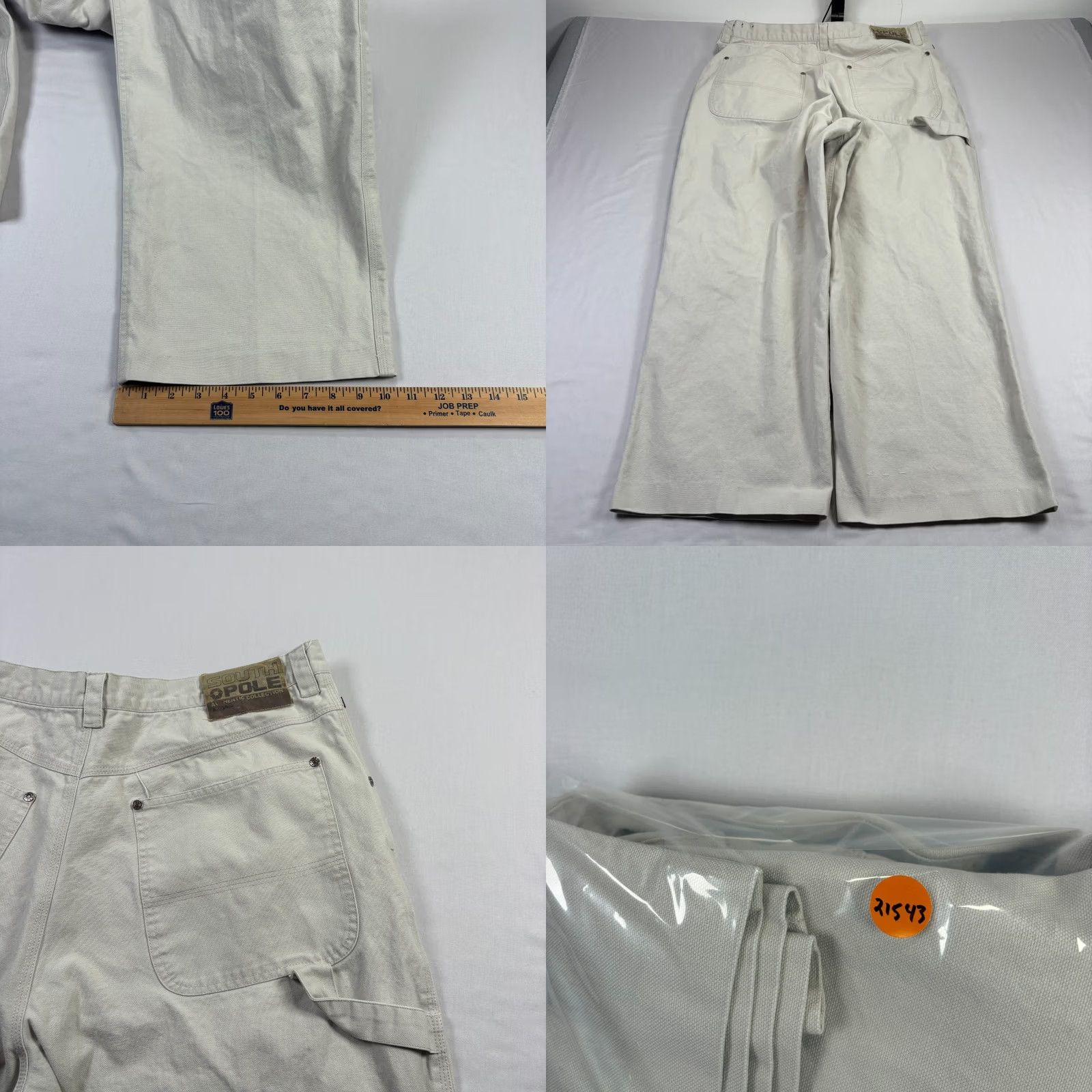 Southpole VINTAGE Southpole Pants Mens Size 40 Beige Carpenter Wide-Leg Baggy Y2K Hip Hop Mens Size US 40 / EU 56 - 8 Thumbnail