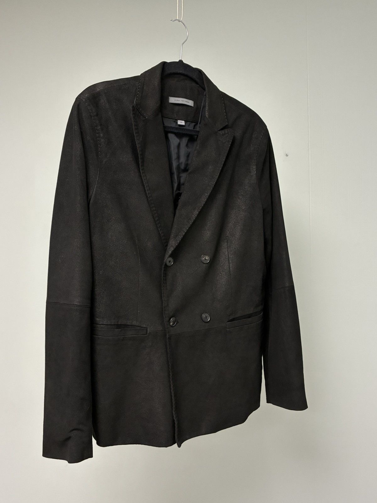 John Varvatos $1998 Distressed goatskin Jacket EU 48 USA 38 Size US M / EU 48-50 / 2 - 4 Thumbnail