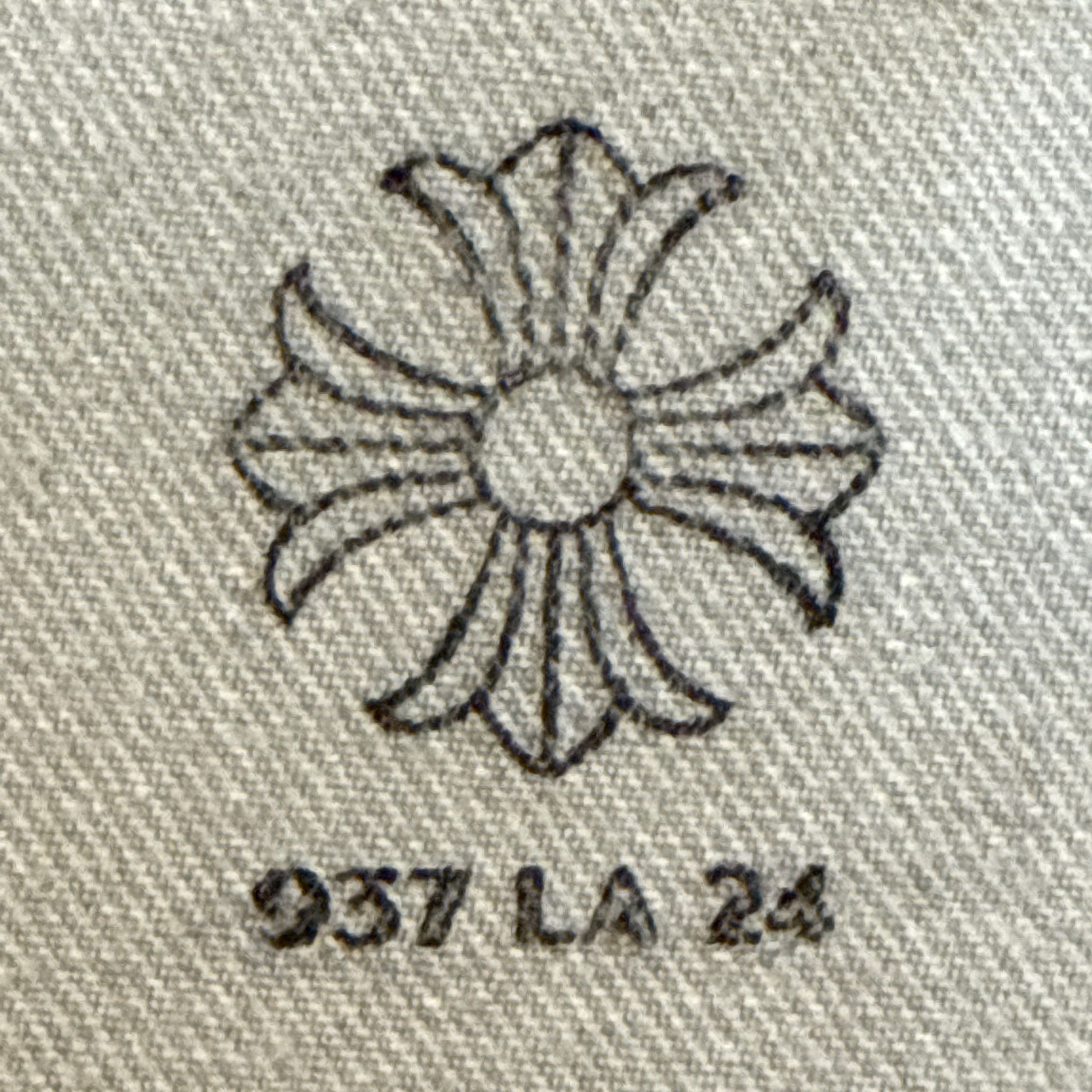 Chrome Hearts Chrome Hearts × Levi’s 501, Lambskin Cross Patch, Light Grey Size US 33 - 8 Thumbnail