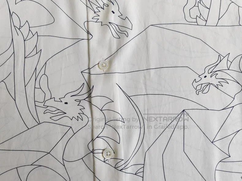Hermes Hermes size 40 Silk shirt, 100% mulberry silk fabric, drago Size US XXS / EU 40 - 5 Thumbnail